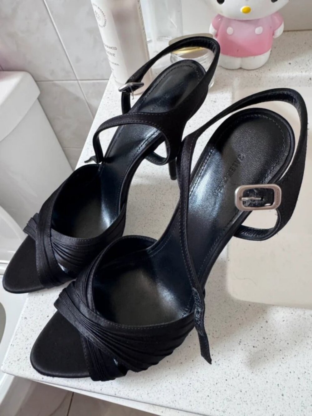 Balenciaga Plissé Dynas heeled sandals